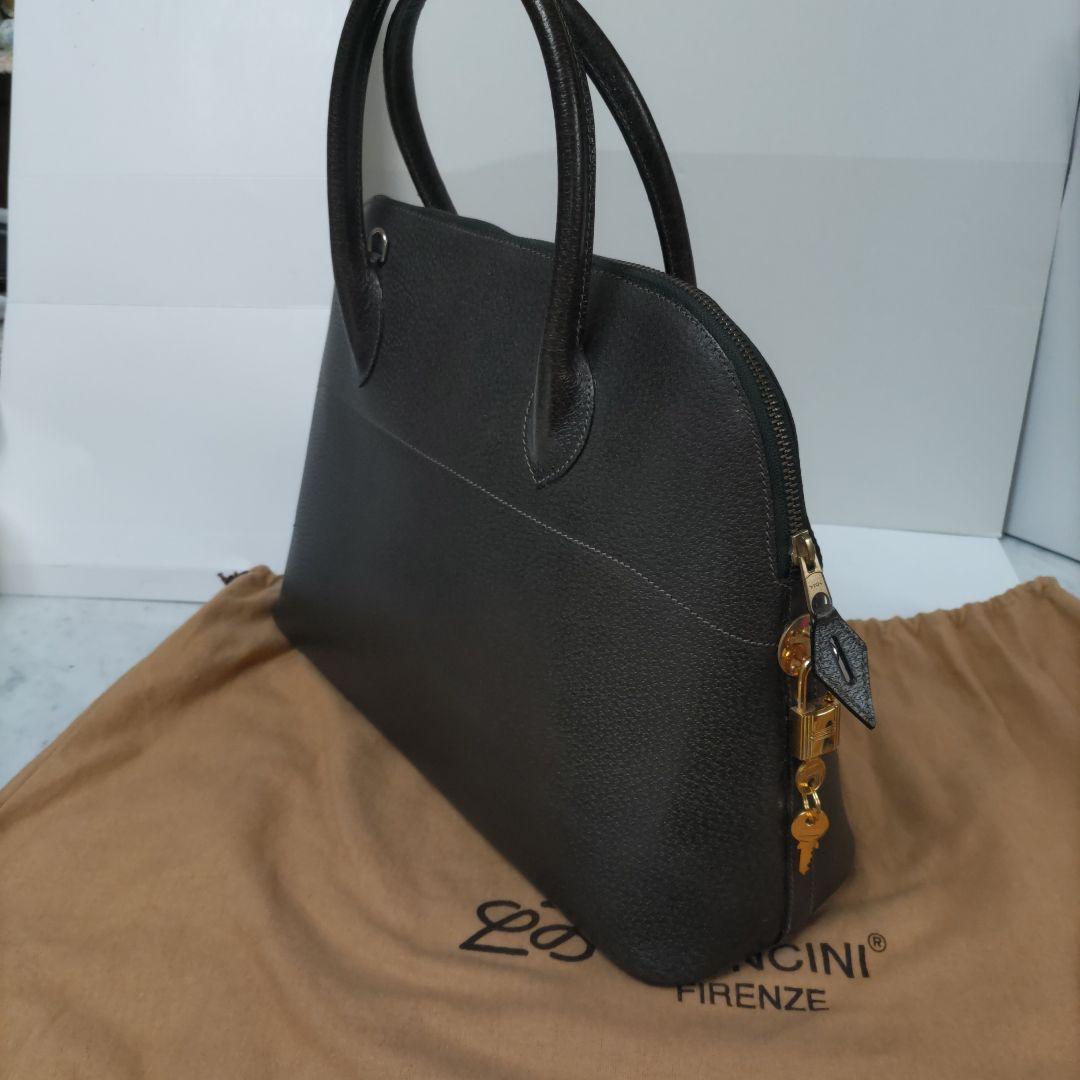 LEONCINI ダークブラウン ハンドバッグ