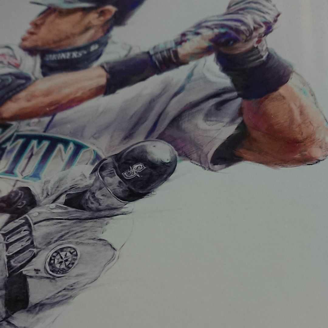 ×2【限定】シアトル・マリナーズ イチロー リトグラフ 作者サイン入