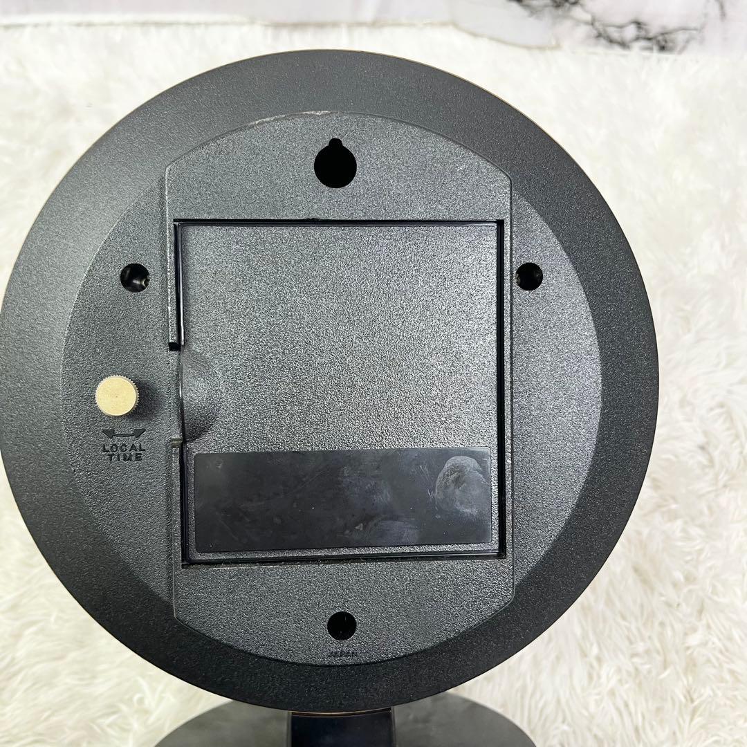 【YAESU ヤエス】QTR-24 ワールドクロック 世界時計 木製フレーム