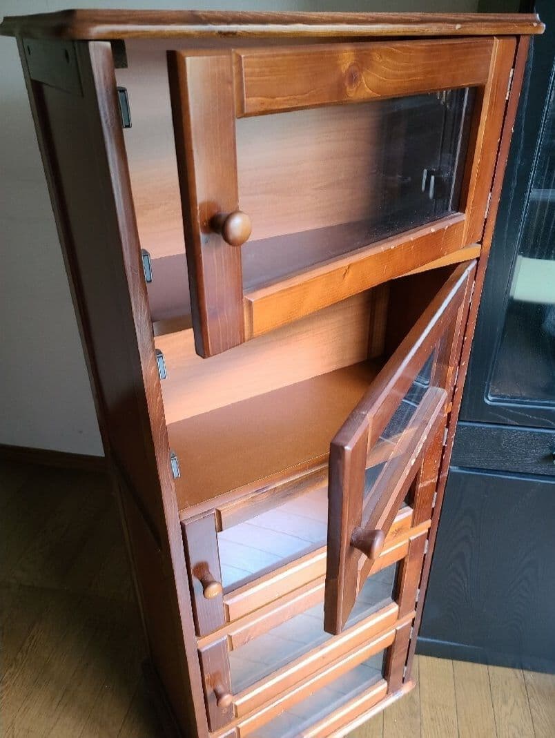 アンティーク棚　両面扉