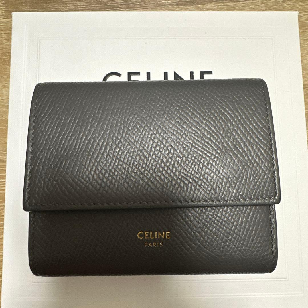【早い者勝ち※】CELINE ミニ財布 グレー