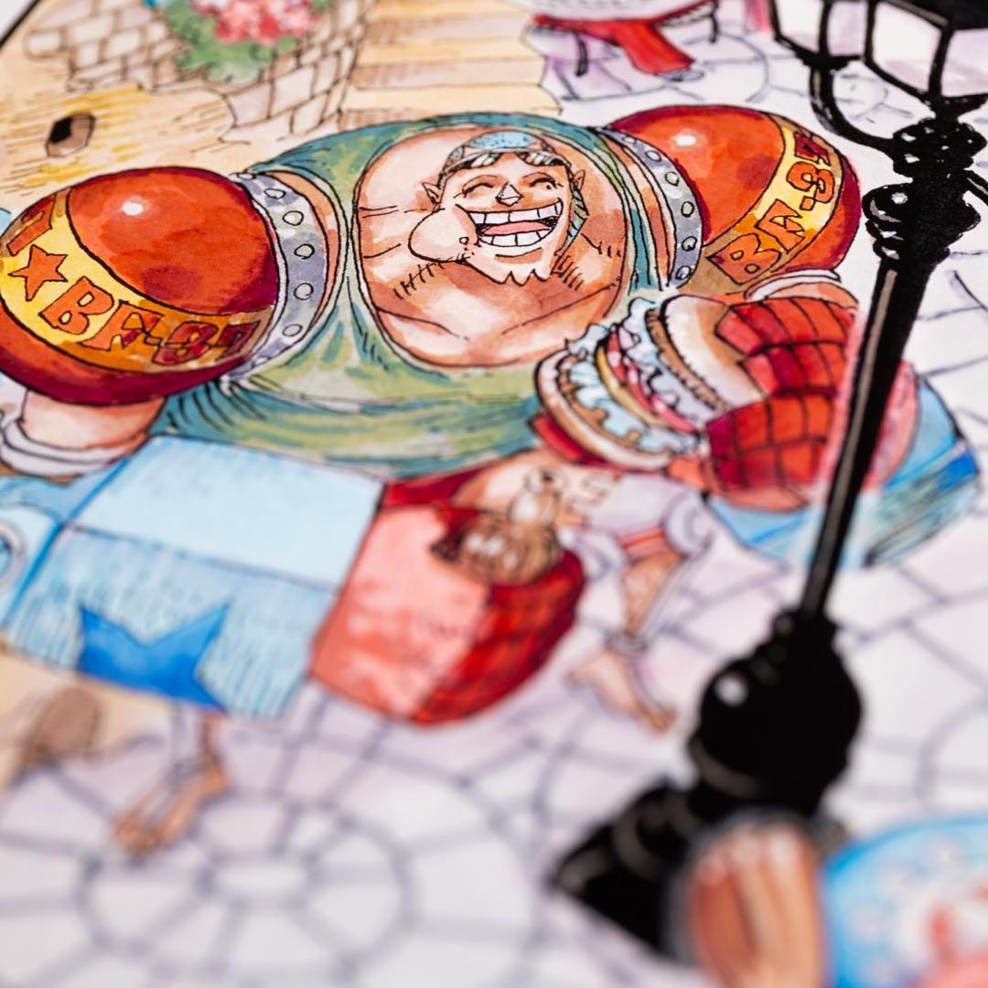 ワンピース　サイン入り複製原画　マンガアート