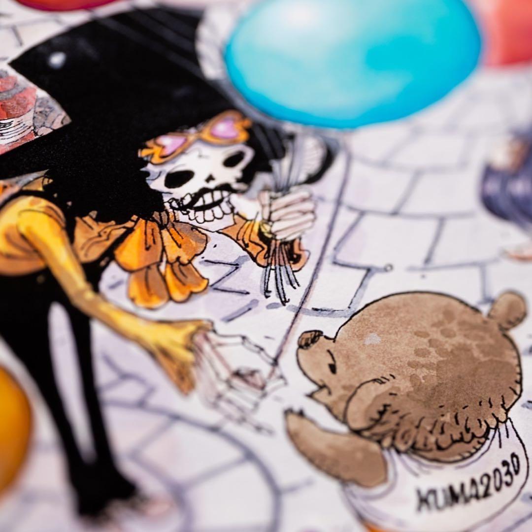 ワンピース　サイン入り複製原画　マンガアート