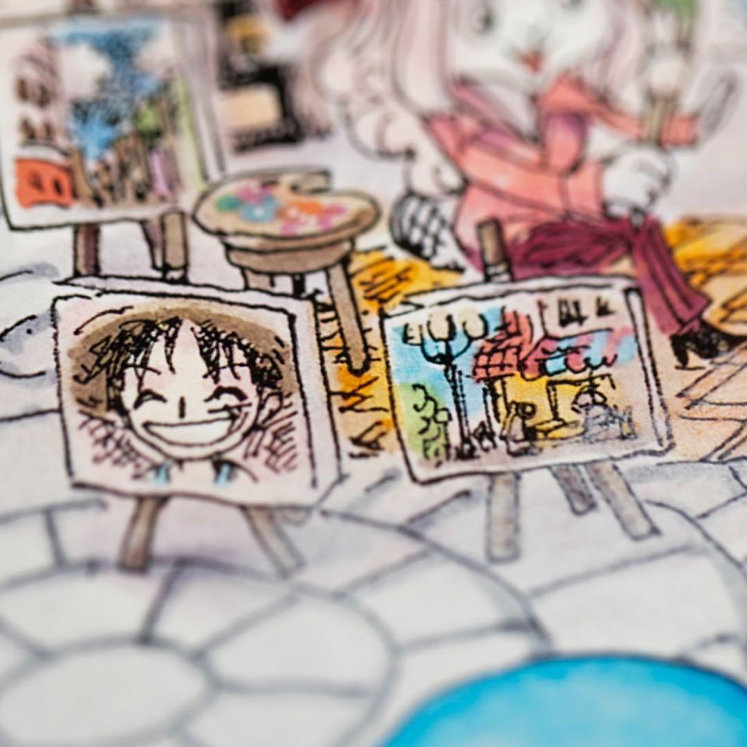 ワンピース　サイン入り複製原画　マンガアート