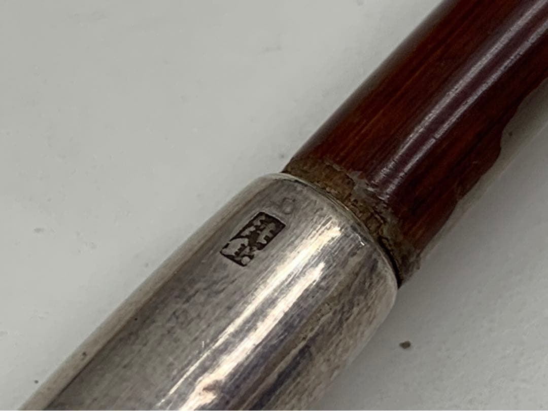 時代物 煙管 キセル 純銀 鳥山水図 煙草入れ たばこ入れ 鴨 緒締 銅地金象嵌