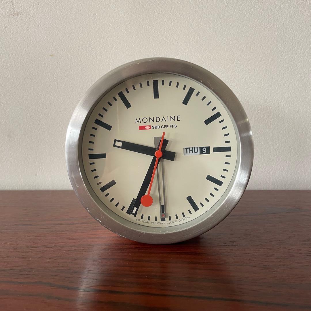 MONDAINE 置き時計 掛時計 スイスデザイン