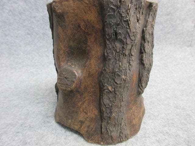 樹木形在銘筆筒 [B26474]