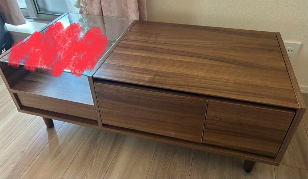 木製ローテーブル