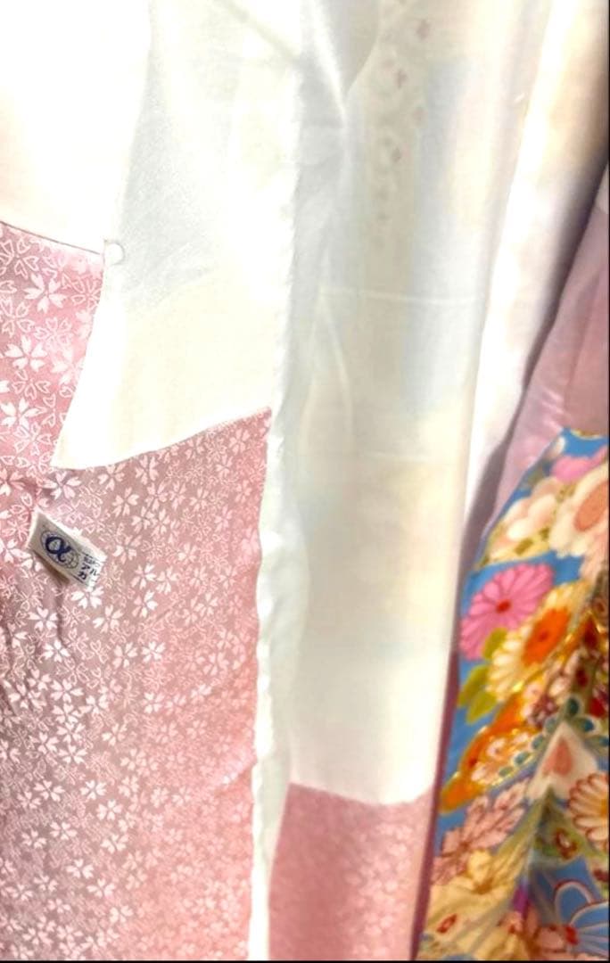 ‪‪❤︎‬ スカイブルー 吉祥 花々柄 振袖 身丈156