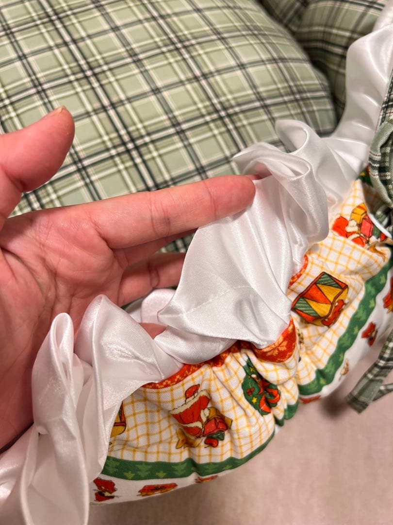 撮影道具 インテリア小物 花柄猫犬ベッド DIY 厚手