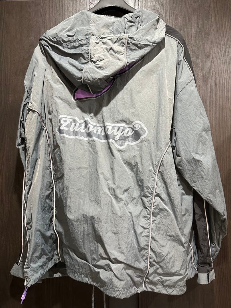 ずっと真夜中でいいのに。セットアップ グレー ナイロンジャケット　ナイロンパンツ