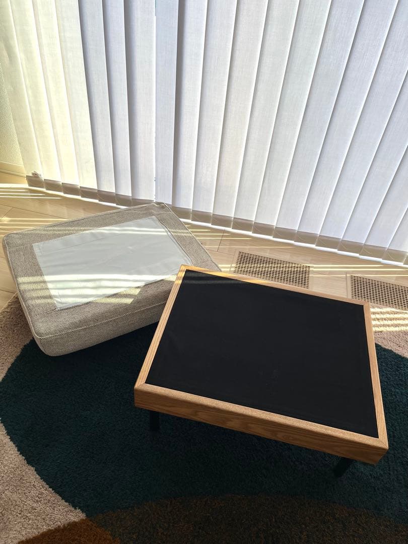 【美品】unico TREL(トレル)カバーリングオットマン