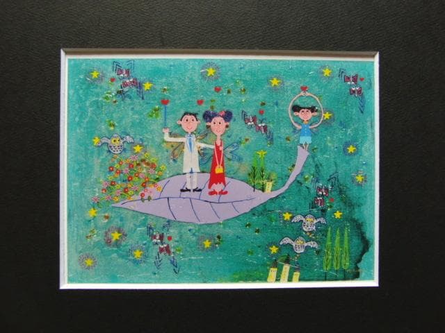 村岡顕美「夢図」、希少な額装用画集より、新品高級額装付、状態良好