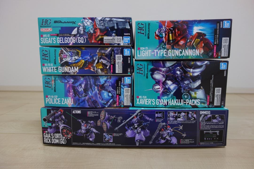 HGガンプラ GQuuuuuuX(ジークアクス)シリーズ 6体セット