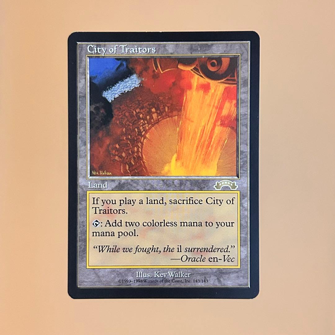 MTG 裏切り者の都 City of Traitors 英語 2枚セット 土地
