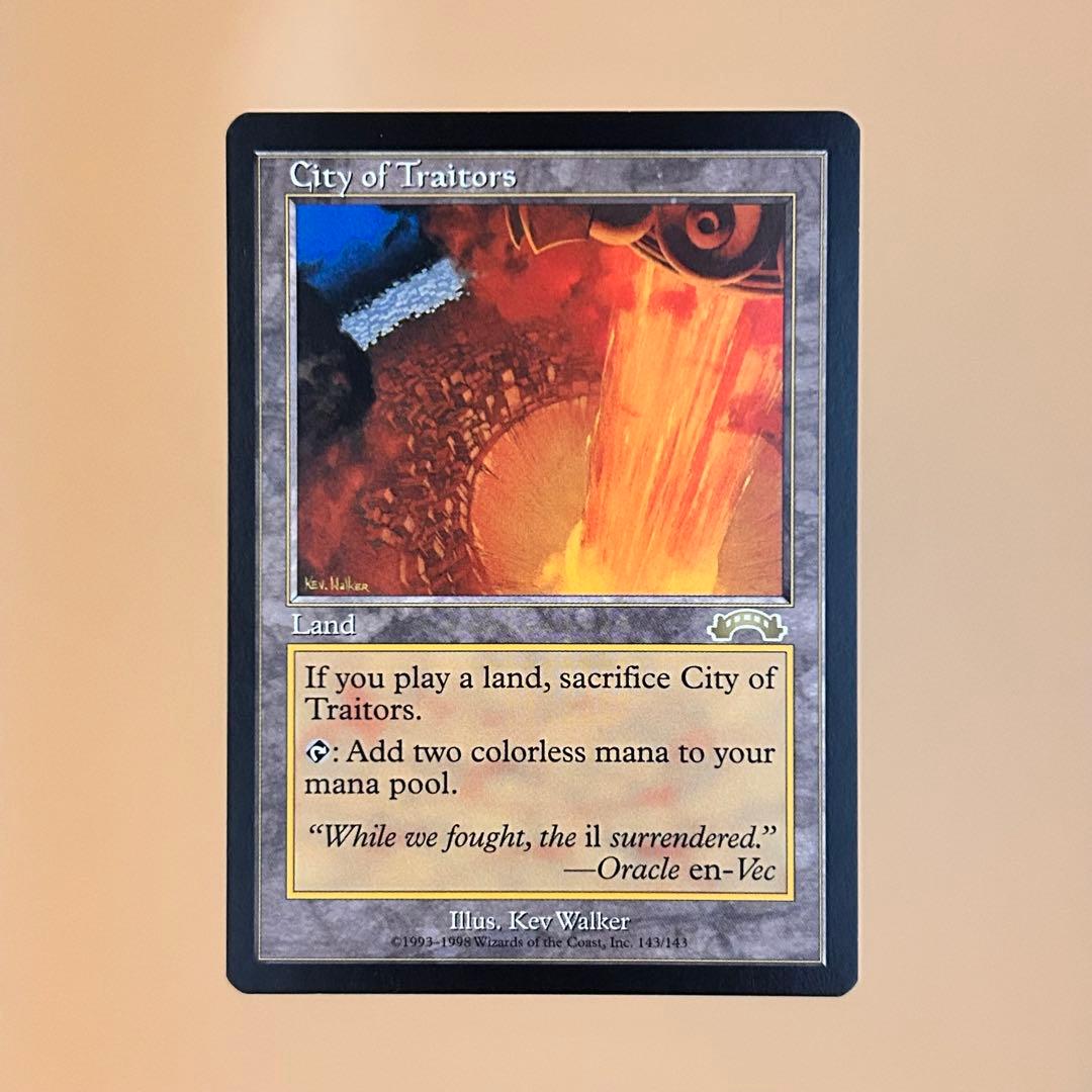 MTG 裏切り者の都 City of Traitors 英語 2枚セット 土地