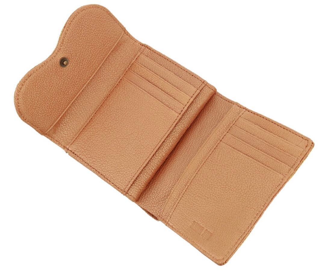 ANNASUI アナスイ 二つ折り財布 蝶 山羊革 ボルドー 新品 タグ付き