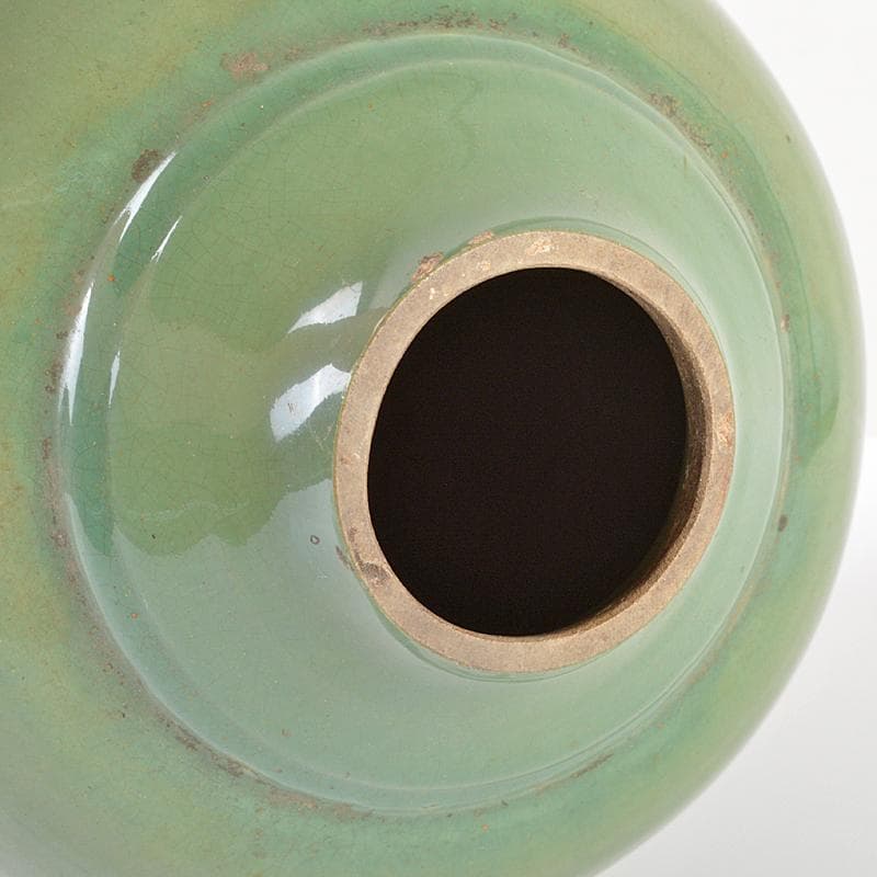 富山県　小杉焼　青磁　徳利　花瓶　壷　V　R6250B