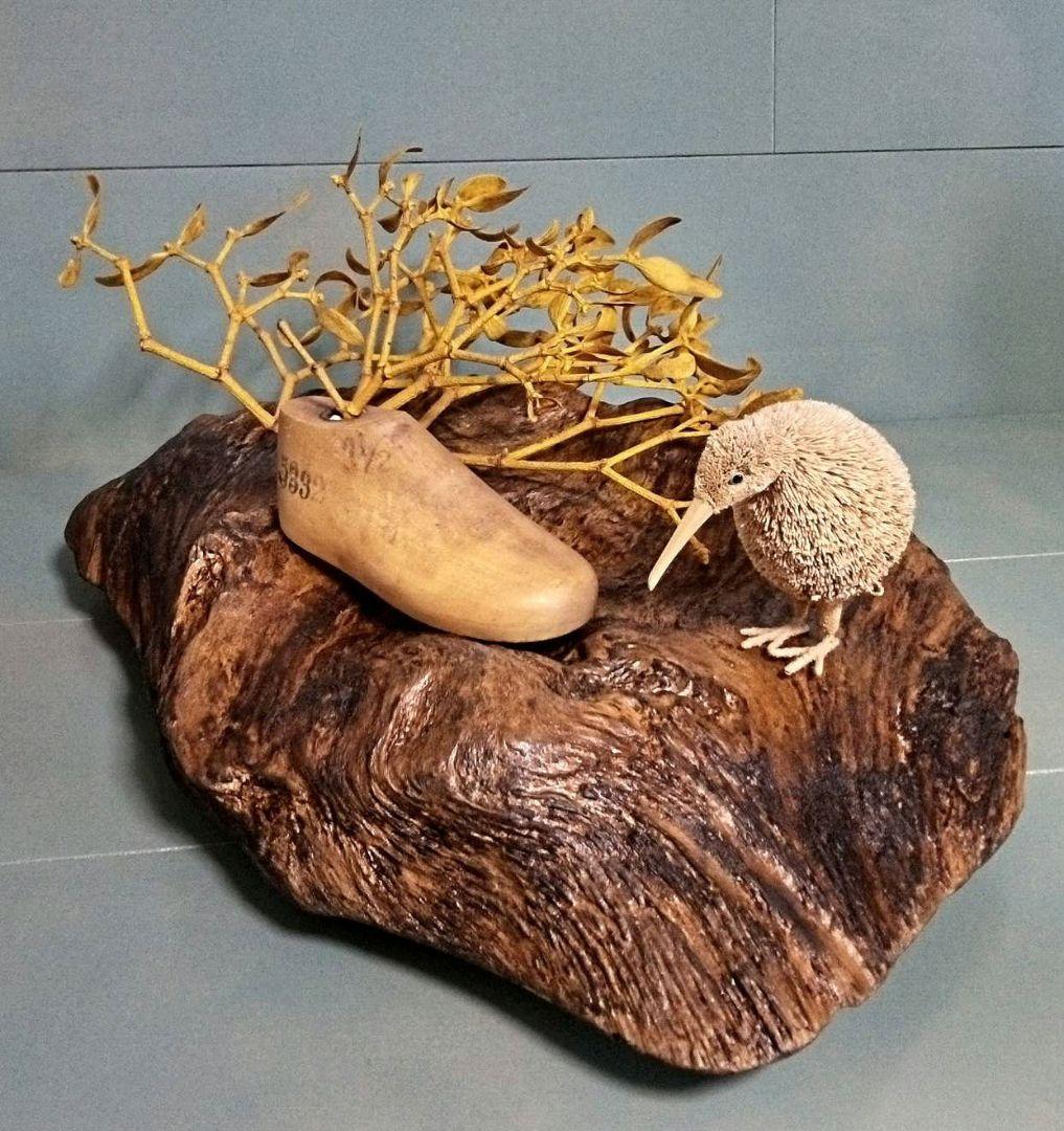 盆栽台　花台　飾り台　置物　一枚板