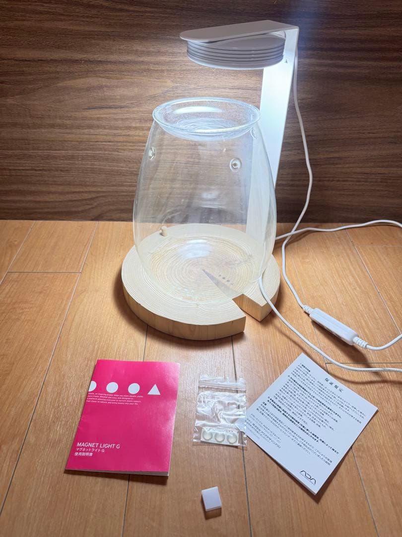 ADA ガラスポットSHIZUKUセット　マグネットライト　アクアリウム　水槽