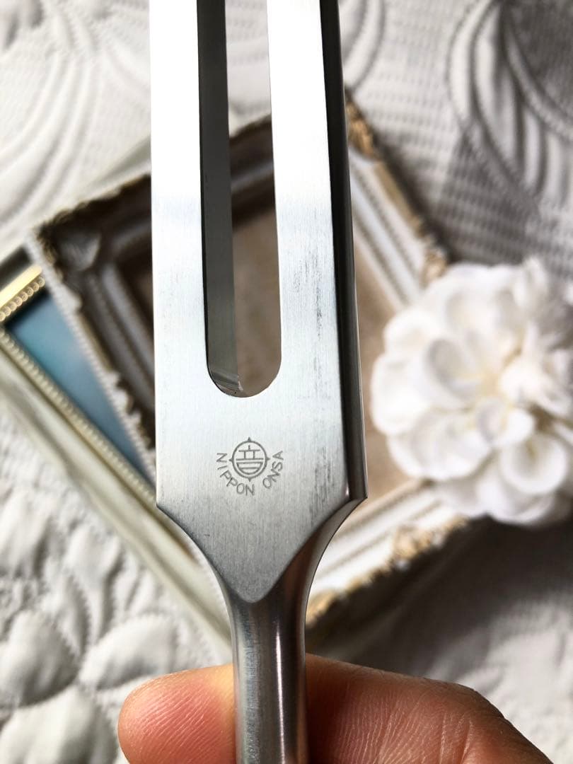 586Hz サーキュレーション　循環促進音叉　ジュラルミ製　ニチオン