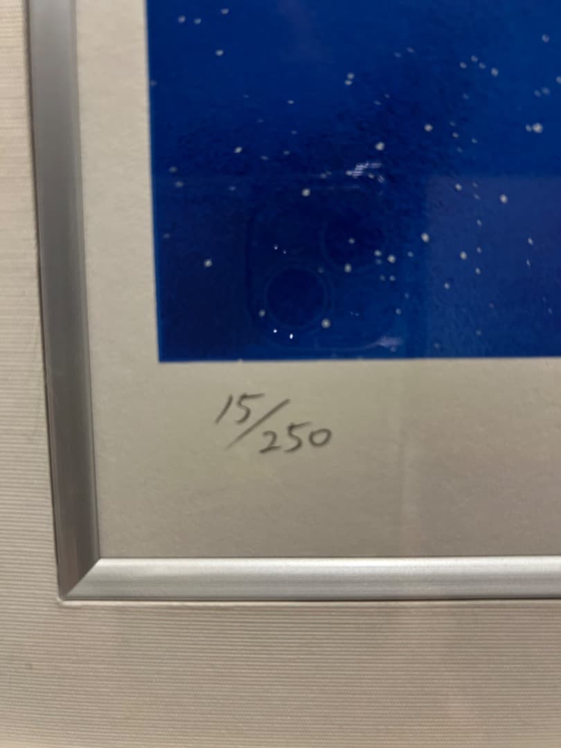 ヒデ 松本零士銀河鉄道999星の海の道程標シルクスクリーン版画 直筆サイン