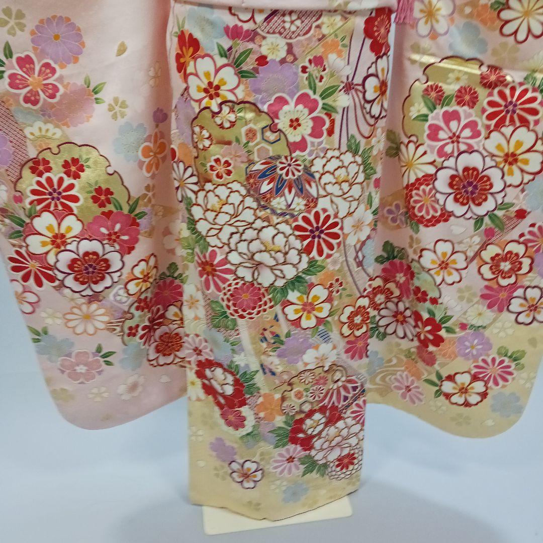 薄桃×薄黄　振袖フルセット　未使用品