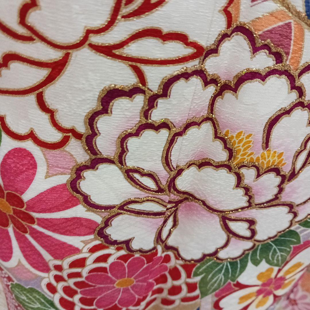 薄桃×薄黄　振袖フルセット　未使用品