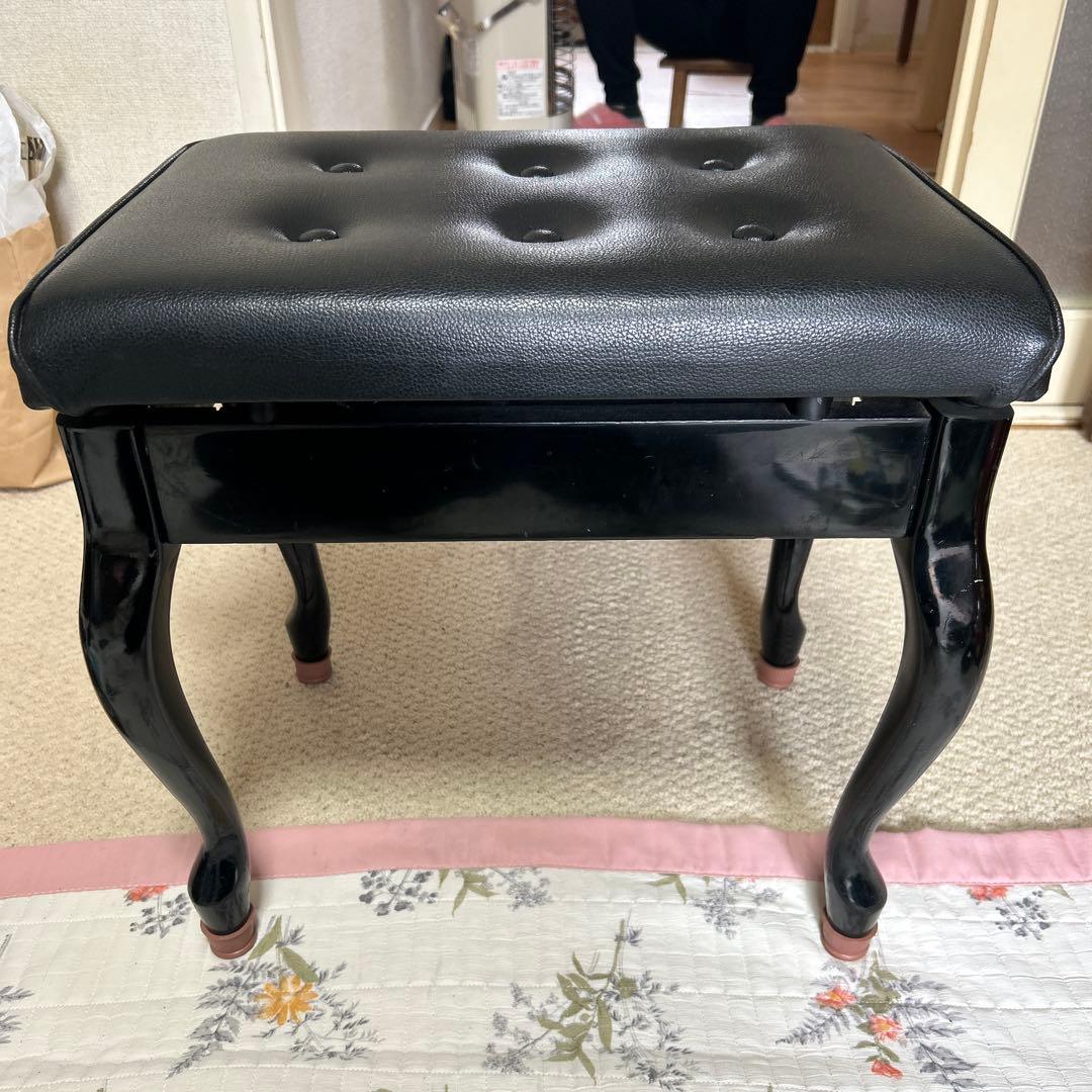 レトロ猫足ピアノ椅子