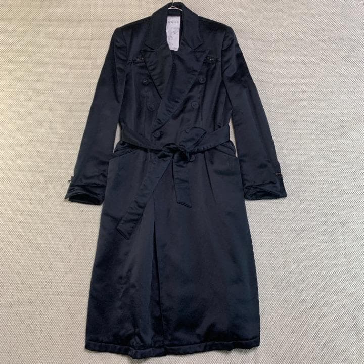 LUNA MATTINO ルナマティーノ ロングコート ベルト 黒 M 古着