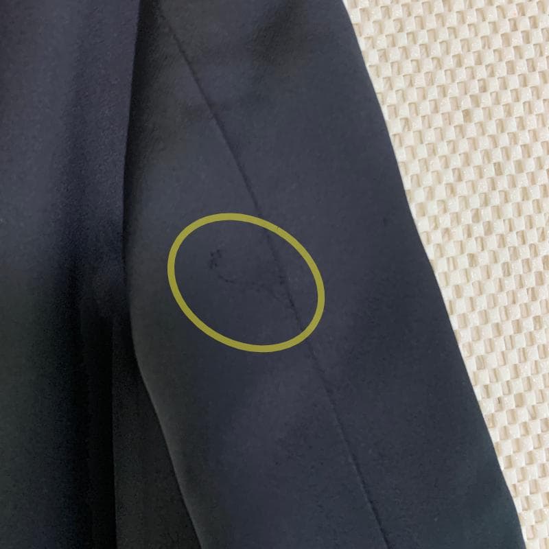 LUNA MATTINO ルナマティーノ ロングコート ベルト 黒 M 古着