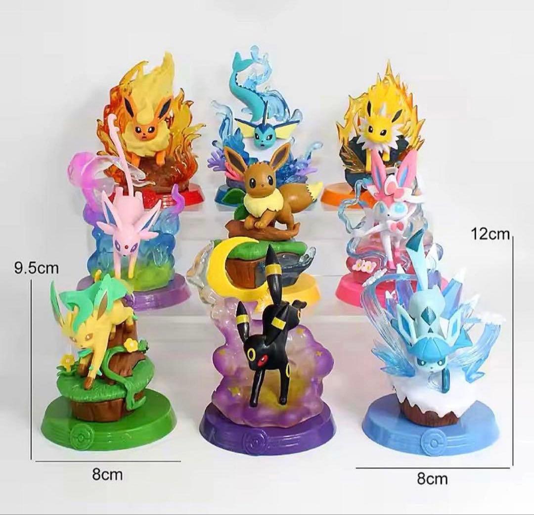 ポケモン フィギュア イーブイ ブラッキー グレイシア など9体セット