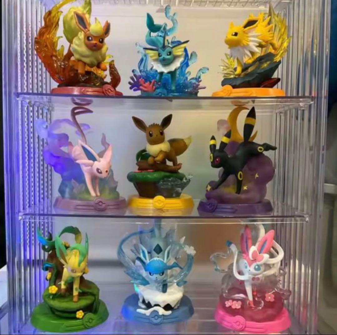 ポケモン フィギュア イーブイ ブラッキー グレイシア など9体セット