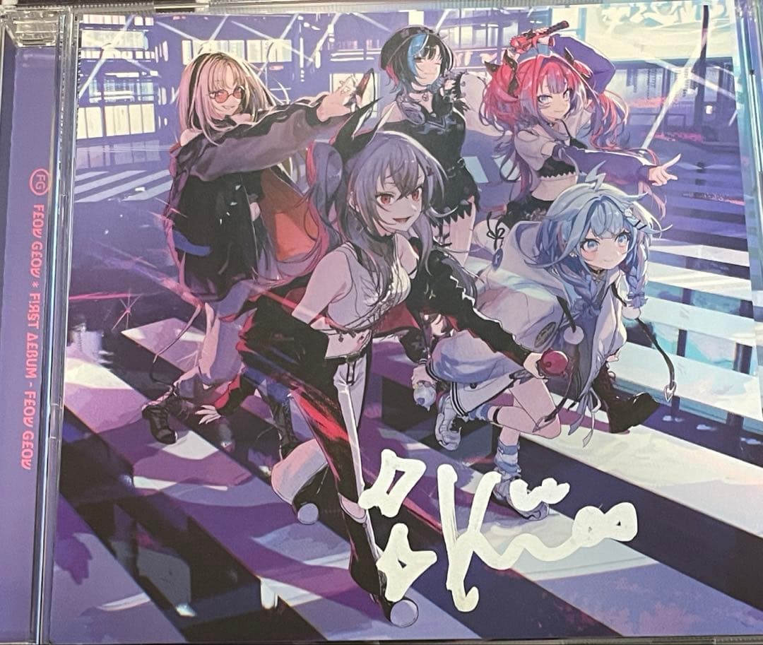 F*o様 FLOWGLOW1stアルバムEC数量限定直筆サインジャケット綺々羅々