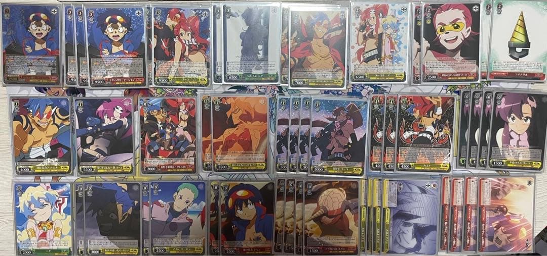 ヴァイスシュヴァルツ　グレンラガン デッキ　スリーブ付き　シモンサイン有り