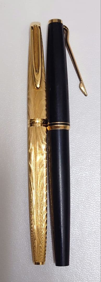 WATERMAN 18K 750 万年筆　【おまけ】モンブラン万年筆