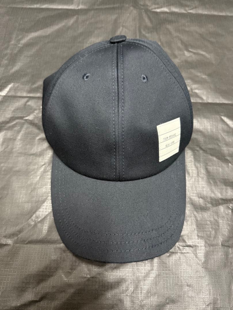 試着のみ　トムブラウン　6パネルキャップ　ネイビー　帽子　THOMBBROWNE