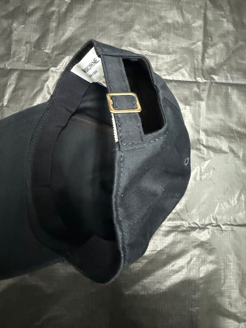 試着のみ　トムブラウン　6パネルキャップ　ネイビー　帽子　THOMBBROWNE