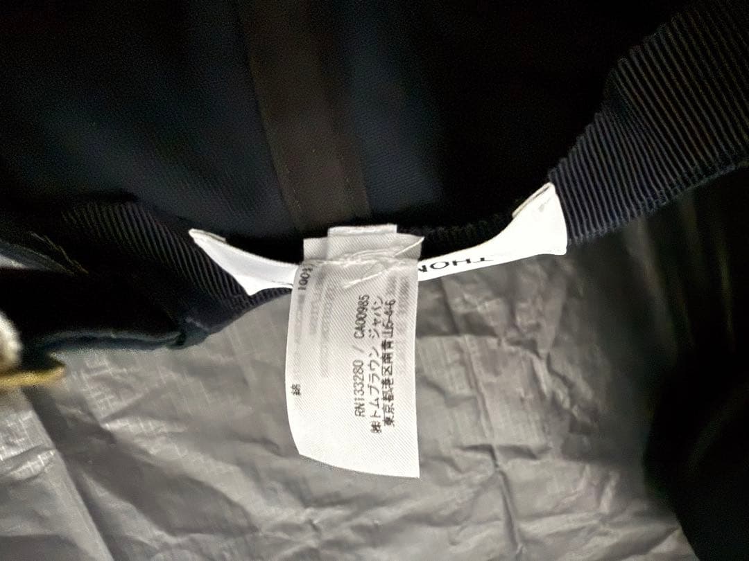 試着のみ　トムブラウン　6パネルキャップ　ネイビー　帽子　THOMBBROWNE