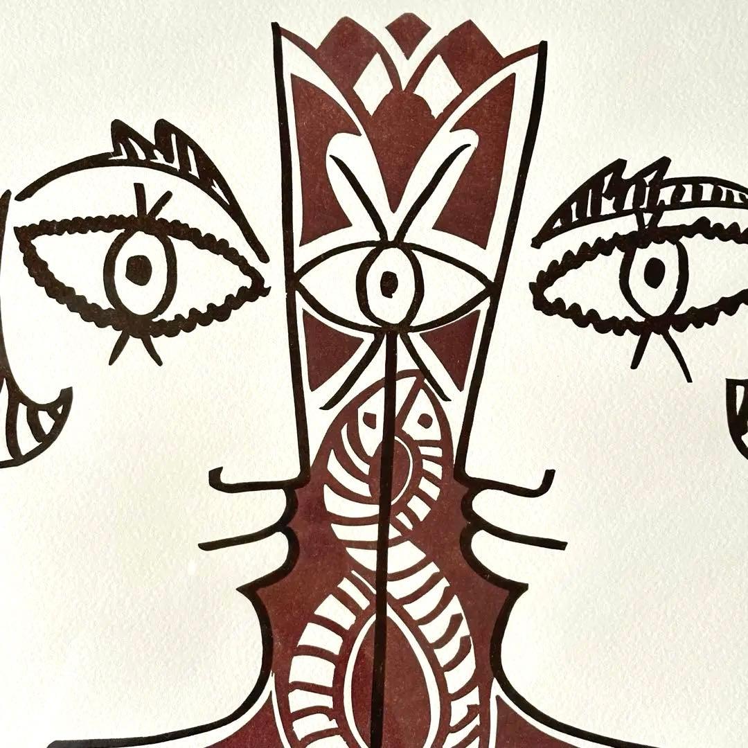 2209様感謝‼️真作ジャン・コクトー『都市伝説-恋人たち』鉛筆署名　降誕祭