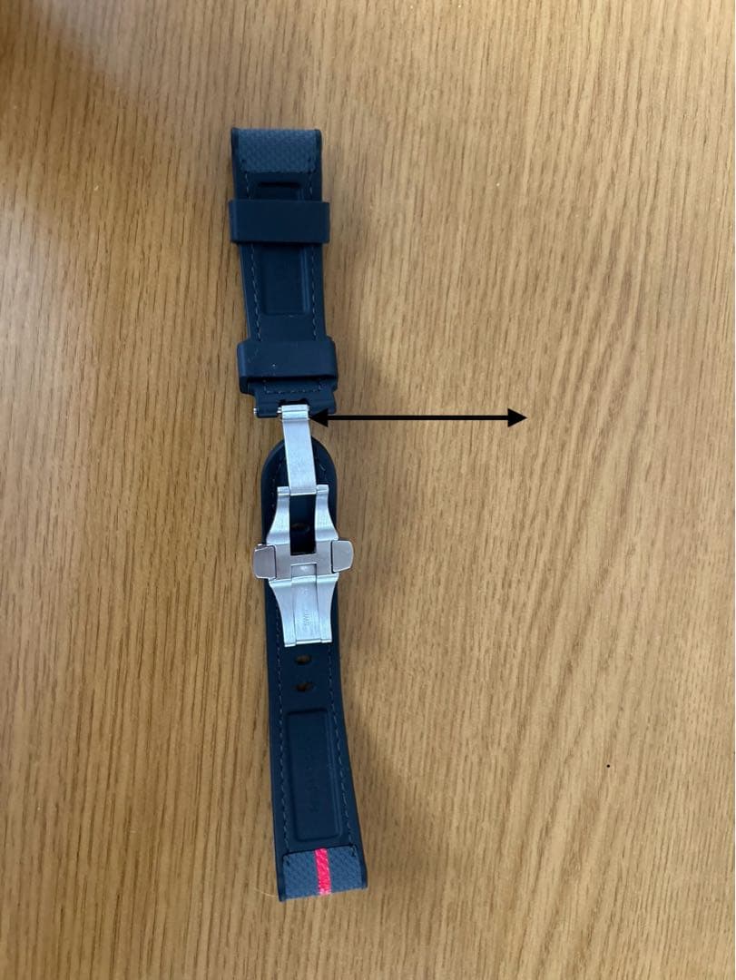 フ*発様 パネライルナロッサラバーベルト ラグ幅22mm 尾錠幅20mm ￼