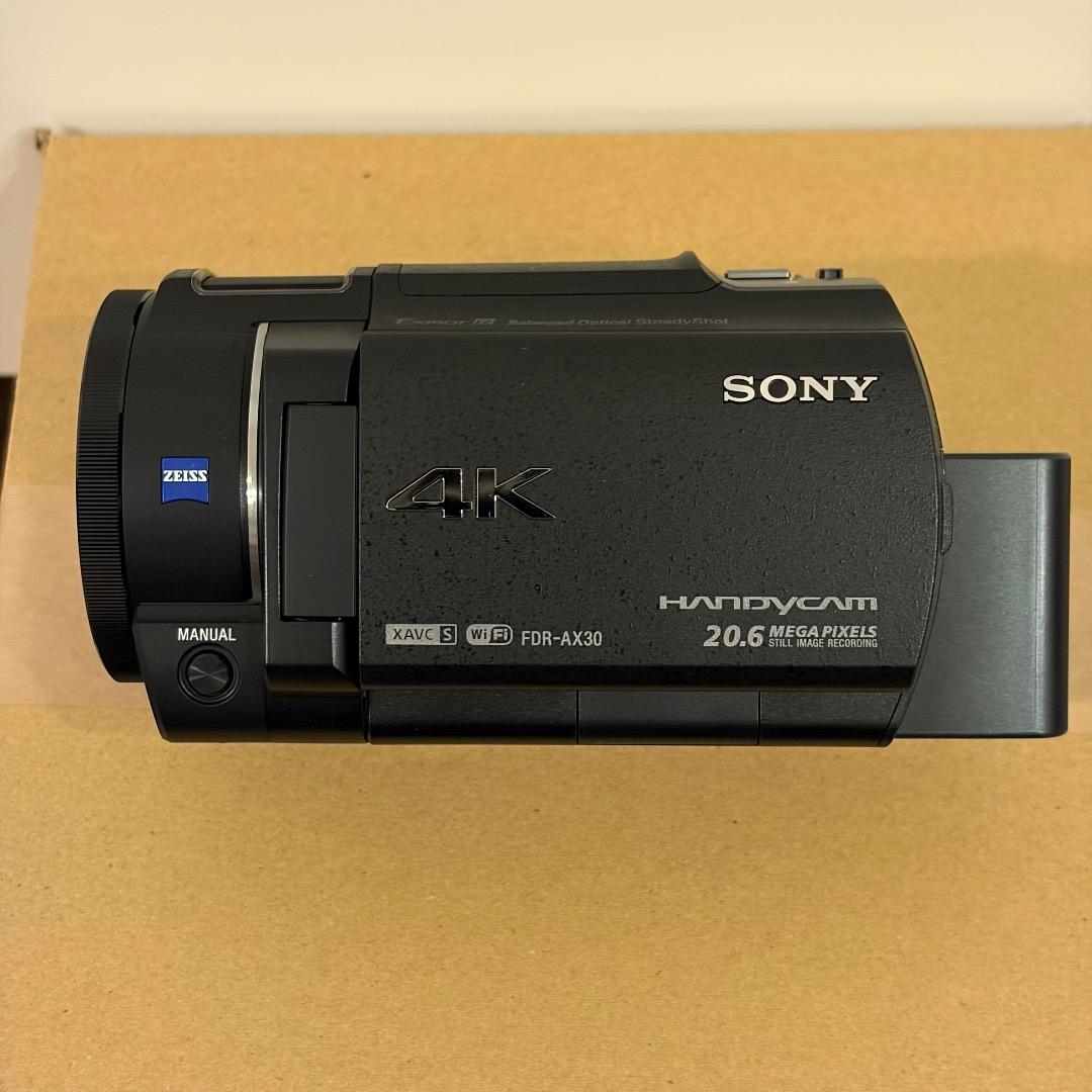 【超美品】SONY FDR-AX30 4K ビデオカメラ 予備バッテリー・SD付