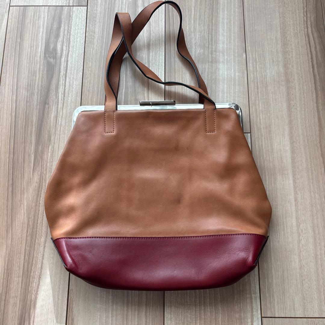 MARN I ブラウンワインレッド バッグ