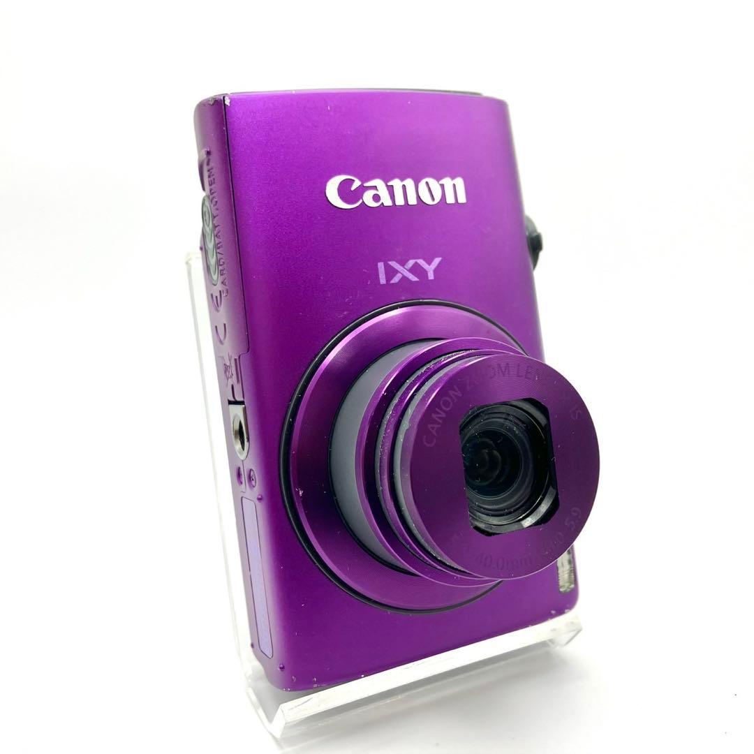 【動作品】Canon IXY 600F パープル コンデジ デジカメ 充電器付