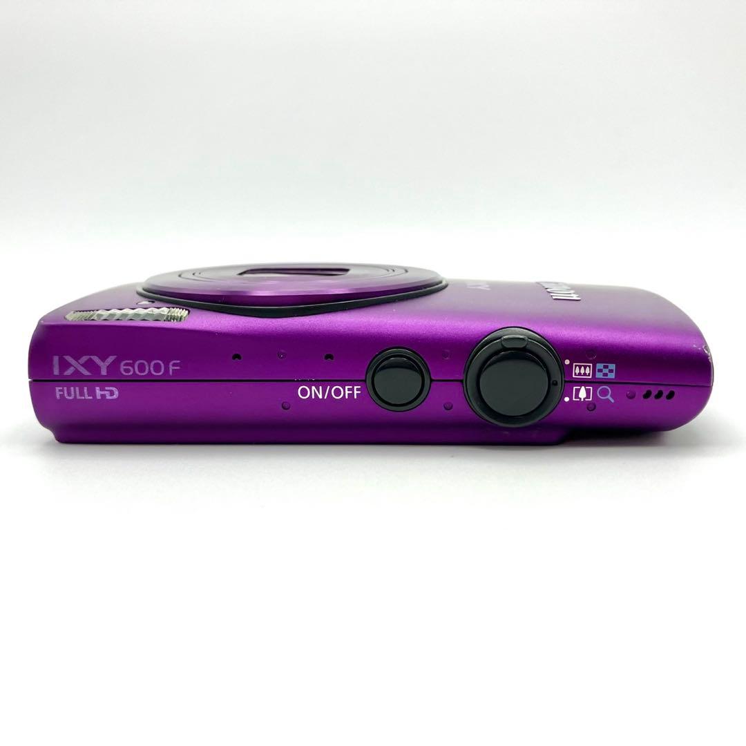 【動作品】Canon IXY 600F パープル コンデジ デジカメ 充電器付