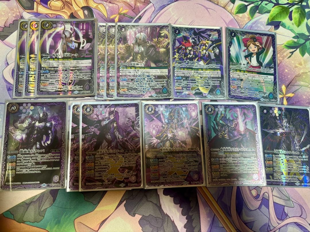 バトスピ 契約神ヘラ 呪鬼 デッキ パーツ/スリーブ付き