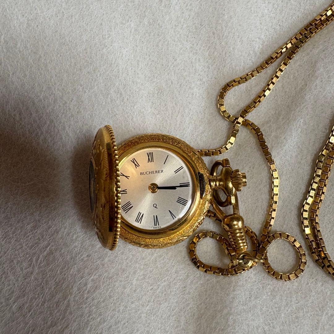 BUCHERER ブッフェラー 懐中時計 アンティーク ペンダントウォッチ