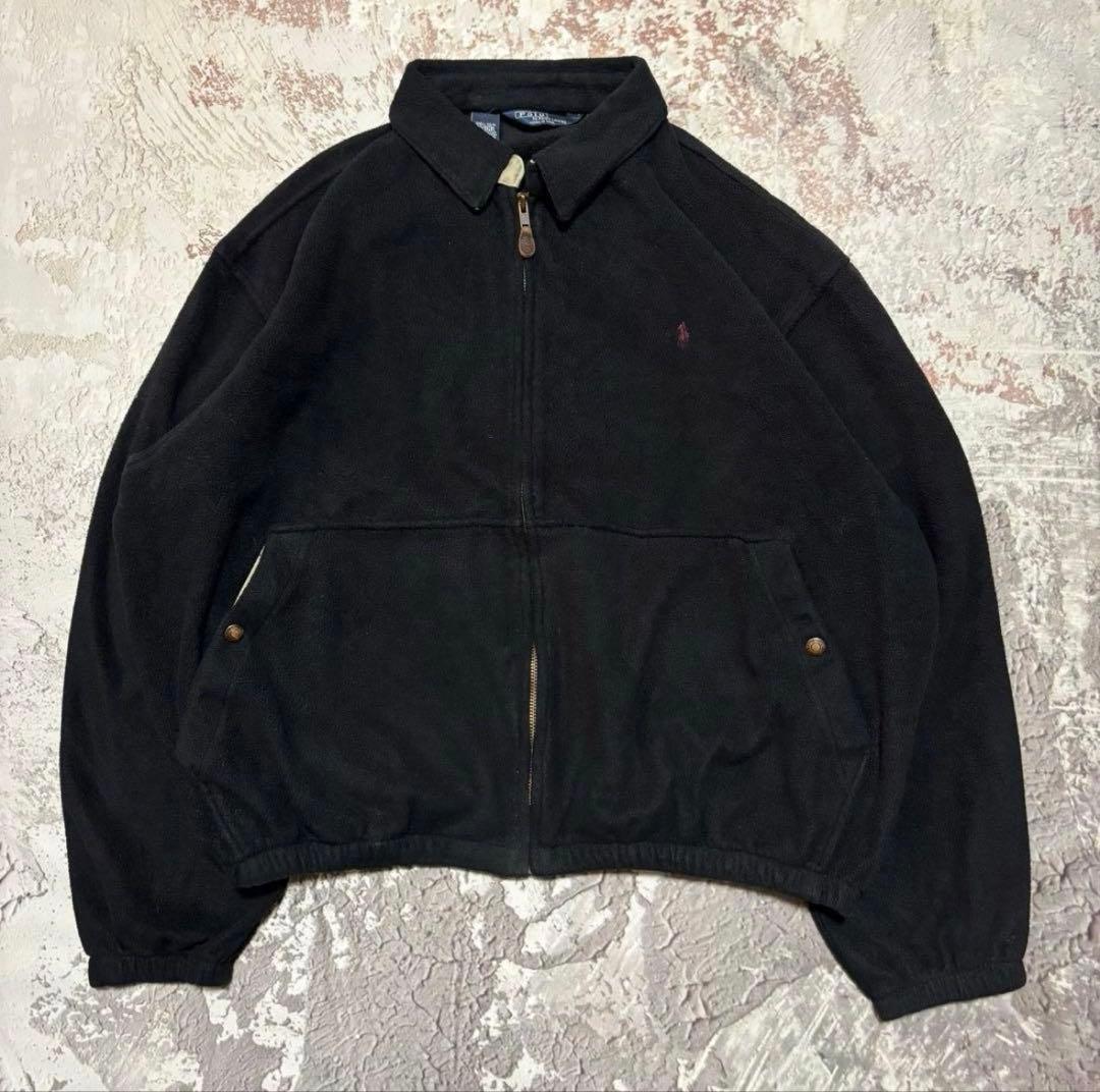 フリース 80s- USA製 ラルフローレン スウィングトップ ドリズラー XL