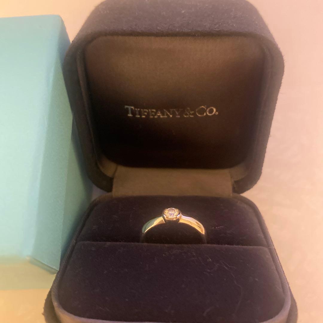 ティファニー　ダイヤモンドリング　0.25カラット　PT900 箱　袋付き