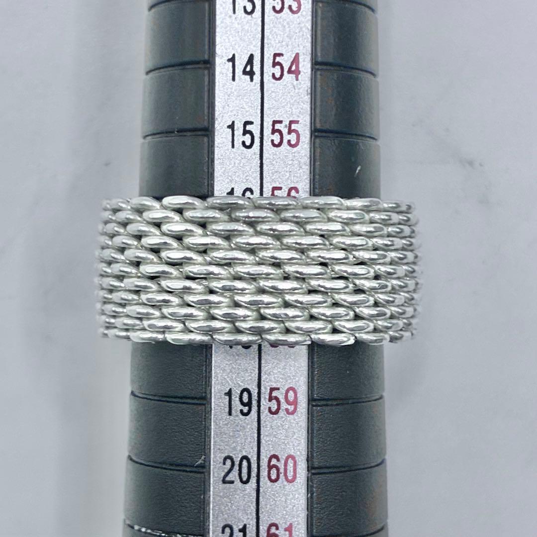 【大きいサイズ】ティファニー 17号 サマセットリング シルバー 指輪 美品